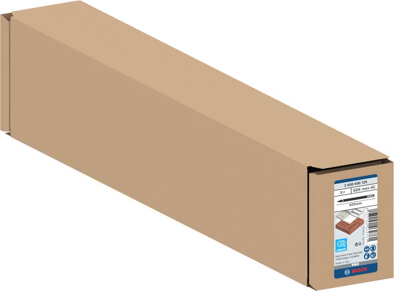 BOSCH Spitzmeißel mit SDS max-Aufnahme, 600 mm, 5er-Pack