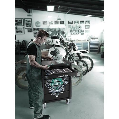 WERA Werkstattwagen 9700 Tool Rebel B785xT709xH1020mm 1000kg 7 Schubl.78-tlg.WERA