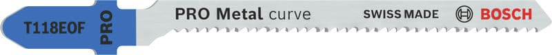 BOSCH Stichsägeblatt T 118 EOF Flexible for Metal, 5er-Pack