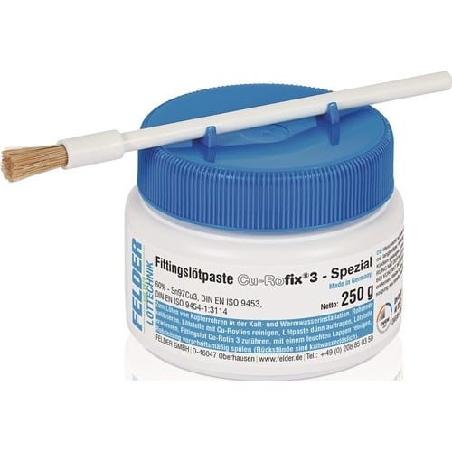 FELDER Fittingslötpaste CU-Rofix®3-Spezial 230-250GradC 250g S-Sn97Cu3 FELDER