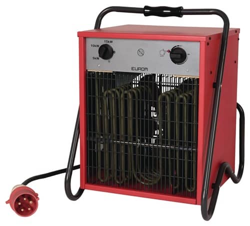EUROM Elektroheizer 570 m³/h 0/5000/10000/15000 W 32 A EUROM