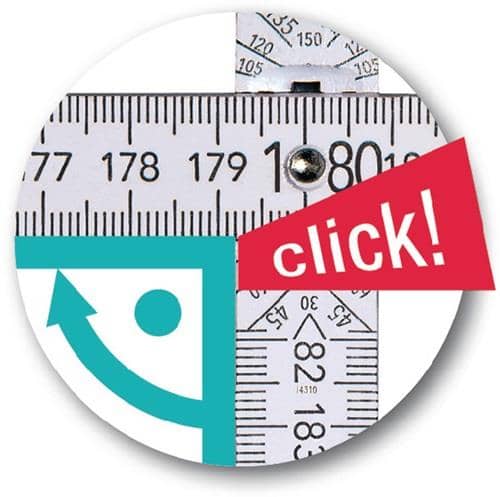 BMI Gliedermaßstab 9072 L.2m B.16mm mm/cm EG III Buche weiß BMI