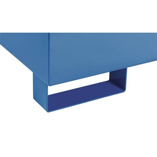 TECWERK Auffangwanne 215l L1200xB800xH360mm Stahlbl.m.Gitterrost blau TECWERK