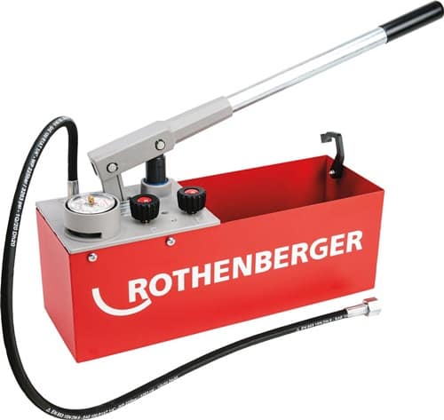 ROTHENBERGER Prüfpumpe RP 50 0-60bar R 1/2 Zoll Saugvolumen p.Hub ca.45 ml Stahl