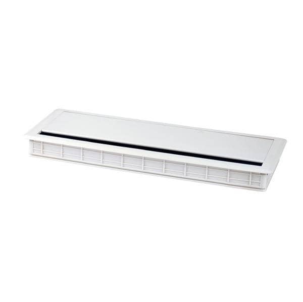 Veyhl Kabeldurchlass Mambo softclose BM: 286x110x24,5 weiß (RAL9016) rechteckig