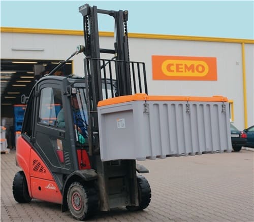 CEMO Werkzeugbox B1700xT840xH800mm PE grau/orange 750l