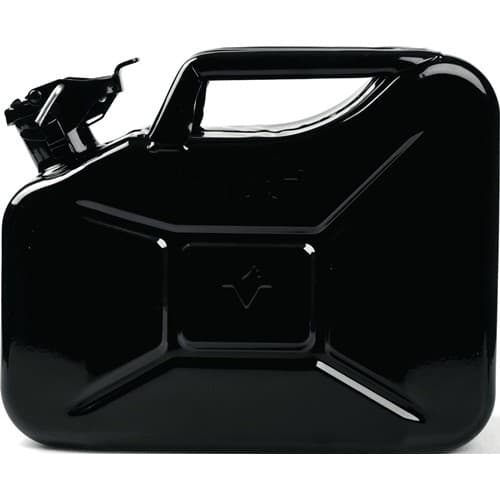 VALPRO Kraftstoffkanister 10l Schwarz RAL 9005 Stahlbl.0,9mm L345xB165xH275mm VALPRO