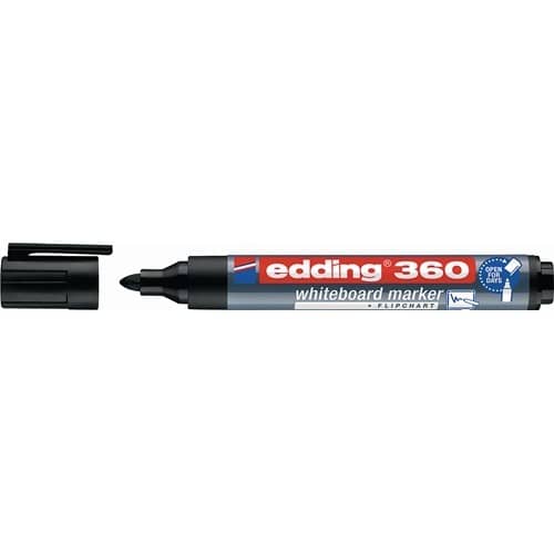 EDDING Whiteboardmarker 360 schwarz Strich-B.1,5-3mm Rundspitze