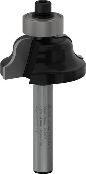 BOSCH Profilfräser 6 mm, R1 4 mm, D1 28,6 mm, B 8 mm, L 12,4 mm, G 54 mm