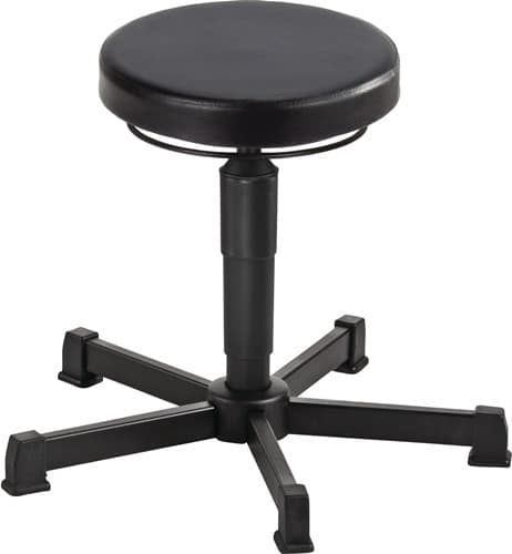 MEY Drehhocker m.Gleiter PU-Schaum schwarz Sitz-H.360-490mm Hocker MEY