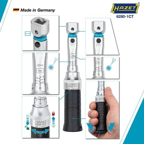 HAZET Drehmomentschlüssel 6280-1CT 2-10 Nm 9x12mm HAZET