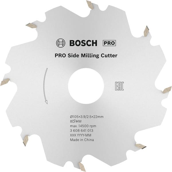 BOSCH Scheibenfräser, 8, 22 mm, 4 mm
