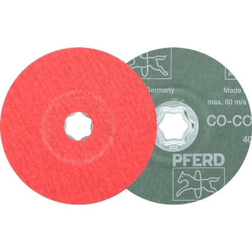 PFERD TOOLS Fiberscheibe COMBICLICK CO-COOL D.125mm K.60 INOX/Alu.Keramikkorn PFERD