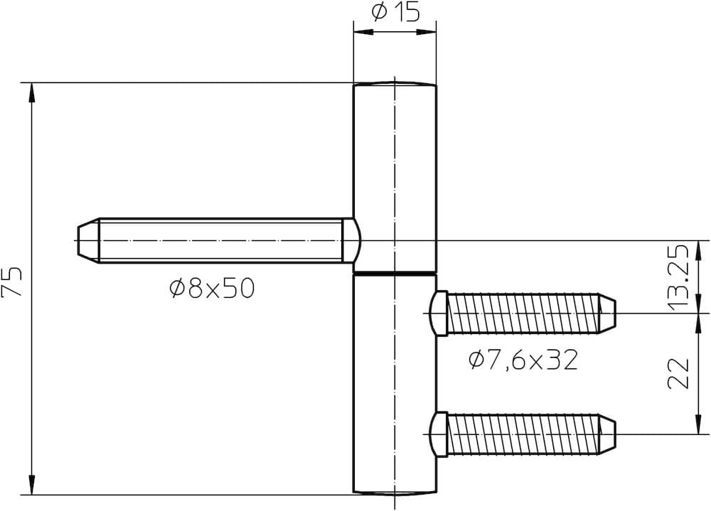 SIMONSWERK Einbohrband BAKA® B 1-15,