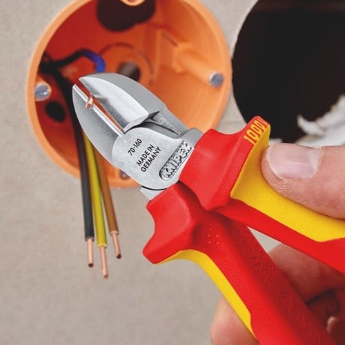 KNIPEX Seitenschneider L.160mm m.Öse VDE Mehrkomp.-Hüllen KNIPEX