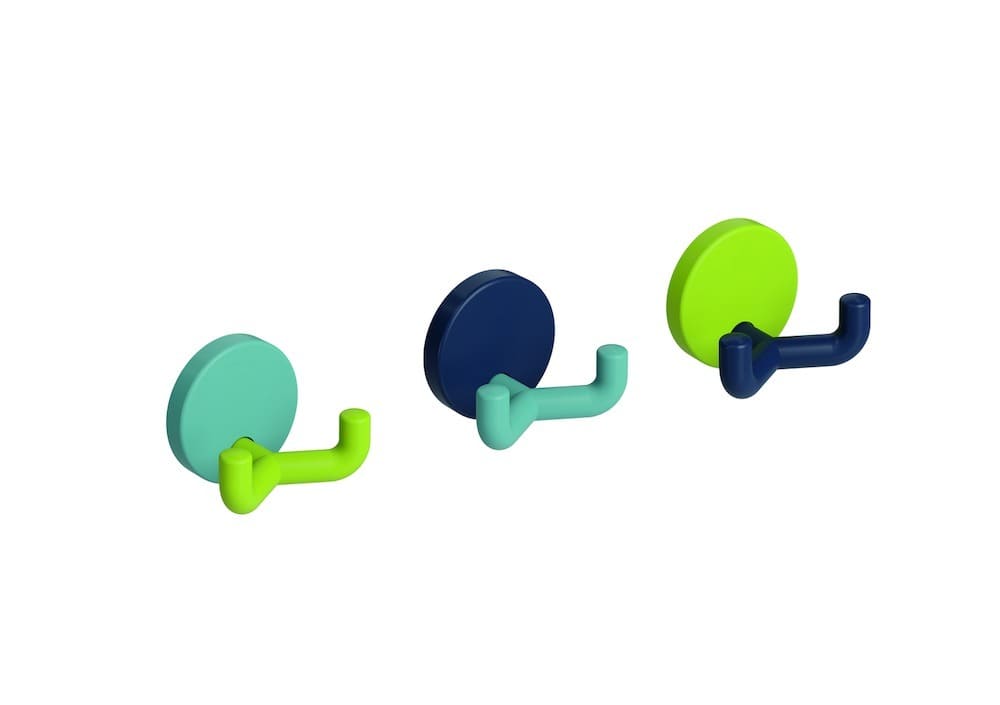 HEWI Wand-Doppelhaken Set 477.99 Polyamid, 477.99B006