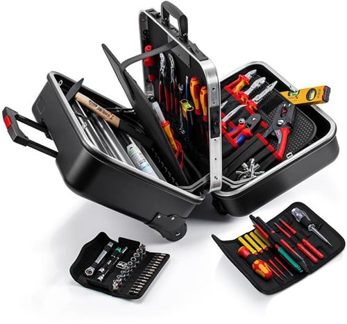 KNIPEX Werkzeugsortiment Big Twin Move Elektro 63-tlg.im Hartschalenkoffer