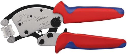 KNIPEX Crimpzange Twistor16 Gesamt-L.200mm 0,14-16 mm² brün.Mehrkomp.-Hüllen KNIPEX