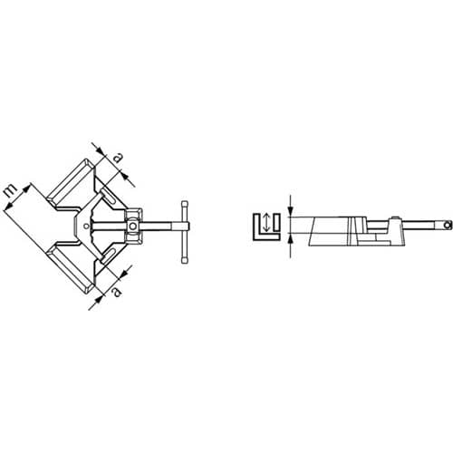 BESSEY Metallwinkelspanner WSM Durchgangsweite 60mm BESSEY