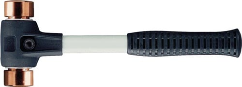Schonhammer SIMPLEX hart Fiberglas Kupfer m.Ku-Hülse HALDER