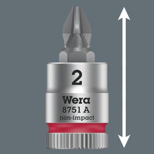 Schraubendrehereinsatz 8751 A Phillips Länge 28 mm WERA