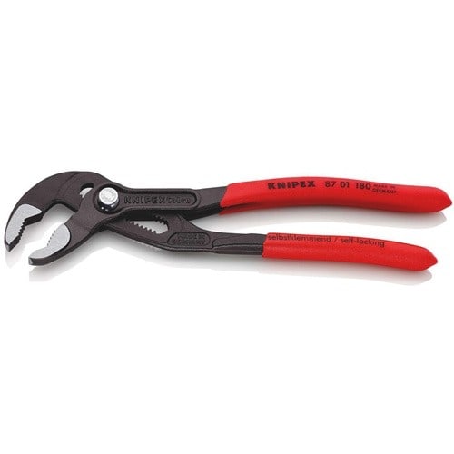 KNIPEX Wasserpumpenzange Cobra® L.180mm Spann-W.36mm pol.Ku.-Überzug KNIPEX