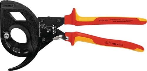 KNIPEX Kabelschneider Gesamt-L.320mm max.60 (600 mm²)mm pol.Mehrkomp.-Hüllen VDE