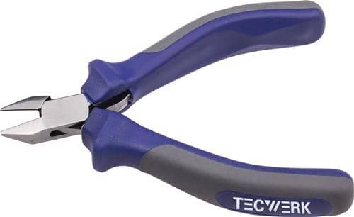 Elektronik-Seitenschneider Länge 115 mm spitz TECWERK