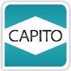CAPITO Profi Schubkarre Praktica 85 85l Luftrad Stahlfelge m.Kugell.CAPITO