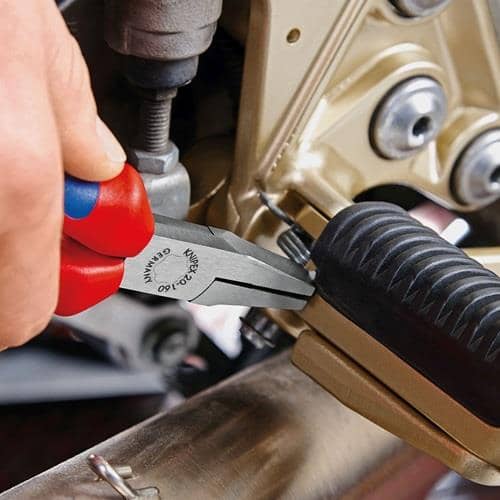 KNIPEX Flachzange DIN ISO 5745 Gesamt-L.160mm verchr.Comfort-Griff KNIPEX