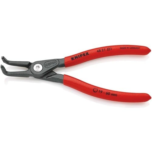 KNIPEX Präzisionssicherungsringzange J 21 f.Bohrungen D.19-60mm L.165mm KNIPEX