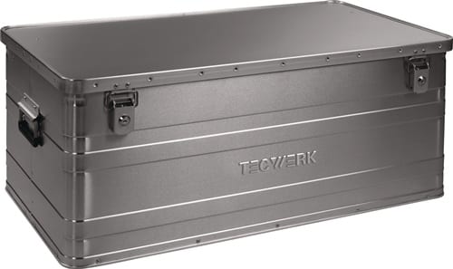 TECWERK Aluminiumbox L900xB490xH380mm 140l m.Klappverschluss u.Zylinderschl.TECWERK