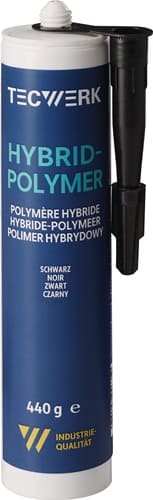 TECWERK 1K-Hybrid-Polymer schwarz 440g Kartusche TECWERK