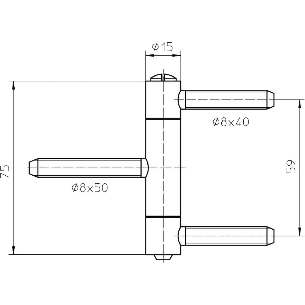 SIMONSWERK Einbohrband BAKA® C 1-15 WF MSTS,