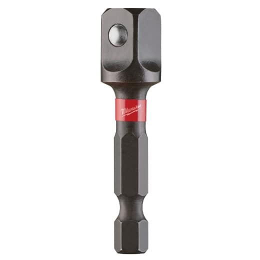 MILWAUKEE 1/4" Sechskant auf 3/8" Vierkant Steckschlüsseleinsatz SHOCKWAVE 50 mm