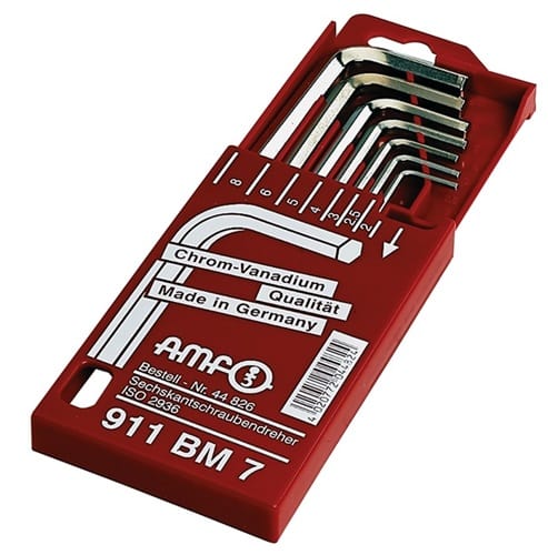 AMF Winkelschraubendrehersatz 911BM 8-tlg.Schiebekassette SW 2-10mm