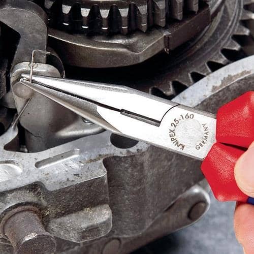 KNIPEX Flachrundzange L.160mm flach/rund ger.pol.Comfort-Griff KNIPEX
