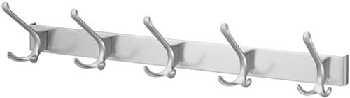 HERMETA Huthakenleiste 0822-0825 5 Hak.A.96mm LM silberf.elox.H.102mm HERMETA