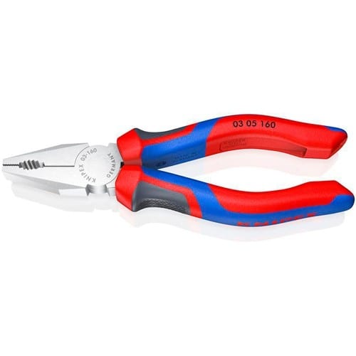 KNIPEX Kombizange L.160mm verchr.Mehrkomp.-Hülle KNIPEX