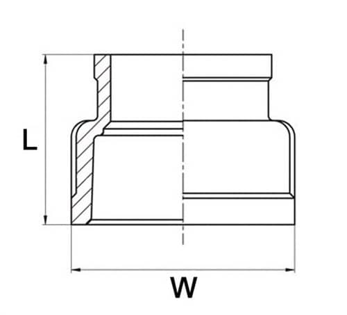 SPRINGER Reduziermuffe EN 10226-1 SPRINGER
