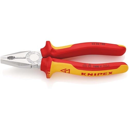 KNIPEX Kombizange L.180mm Mehrkomp.-Hüllen verchr.VDE KNIPEX