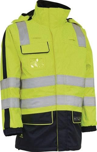 Multinorm-Warnschutzparka SECURETECH Gr.M gelb/marineblau ELKA RAINWEAR