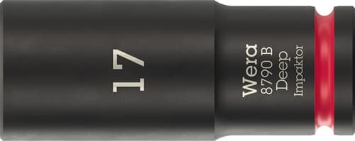 WERA Steckschlüsseleinsatz 8790 B Impaktor Deep 3/8 Zoll 17mm L.63mm WERA