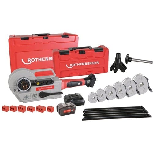 ROTHENBERGER Akku-Rohrbiegegeräteset ROBEND® 4000 E 1/2-5/8-3/4-7/8-1 1/8 Zoll Typ:CAS