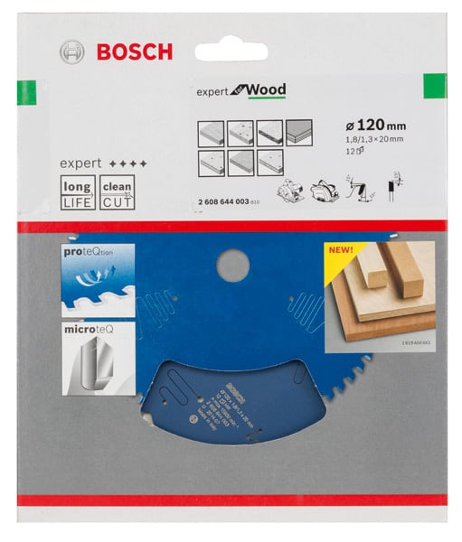 BOSCH Kreissägeblatt Expert for Wood, 120 x 20 x 1,8 mm, 12