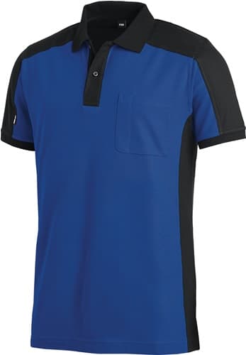 FHB Poloshirt KONRAD Gr.L royal/schwarz FHB