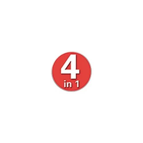 TECWERK Multifunktionsknarrenringschlüssel 4in1 10/13/17/19mm 12-KT.L.220mm Z.72 TECWERK