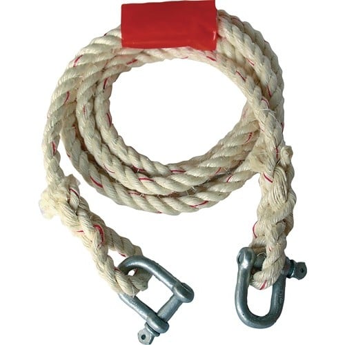 HP AUTOZUBEHÖR Auto-Abschleppseil 2500kg Sisal Schäkel/Schäkel L.400cm D.16mm HP AUTOZUBEHÖR