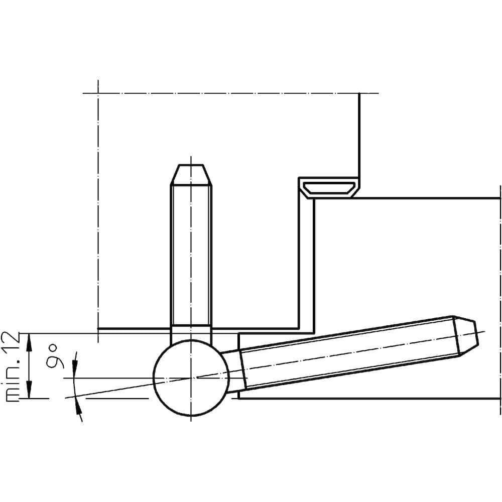 SIMONSWERK Einbohrband BAKA® A 1-15, edelstahl