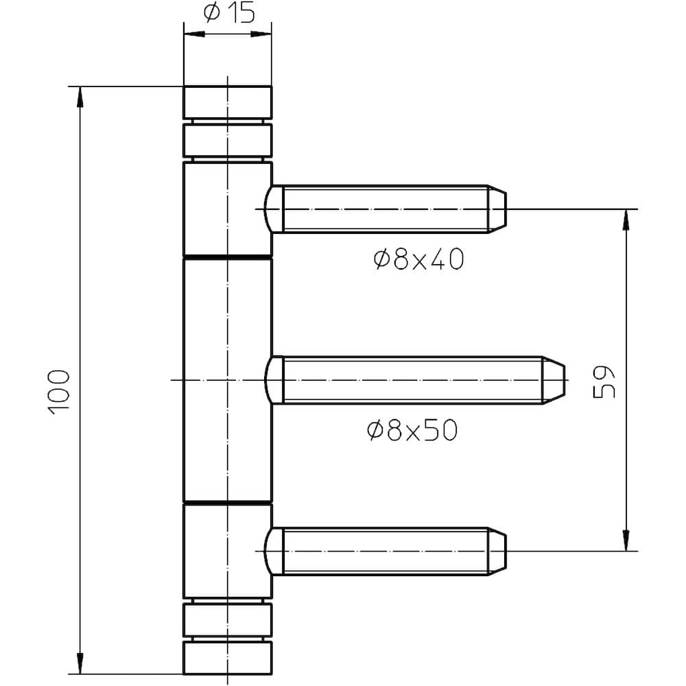 SIMONSWERK Einbohrband BAKA® C 1-15 WF Basic,